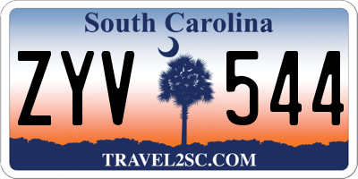 SC license plate ZYV544