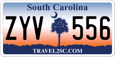 SC license plate ZYV556