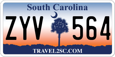 SC license plate ZYV564