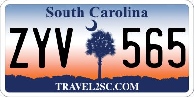 SC license plate ZYV565