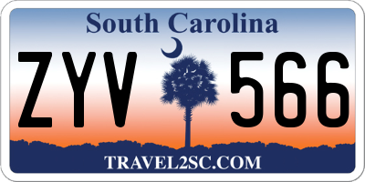 SC license plate ZYV566