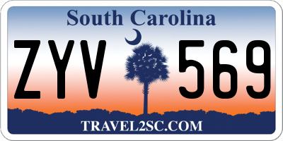 SC license plate ZYV569