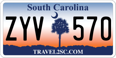 SC license plate ZYV570