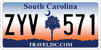 SC license plate ZYV571