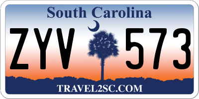 SC license plate ZYV573