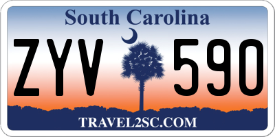 SC license plate ZYV590