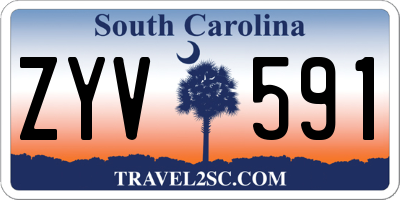SC license plate ZYV591