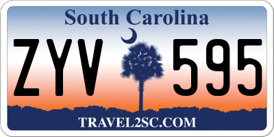 SC license plate ZYV595
