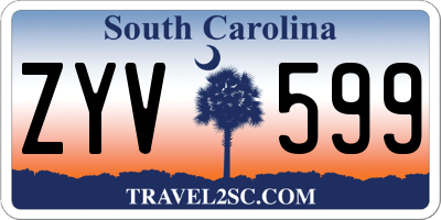 SC license plate ZYV599