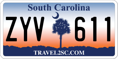 SC license plate ZYV611