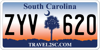 SC license plate ZYV620