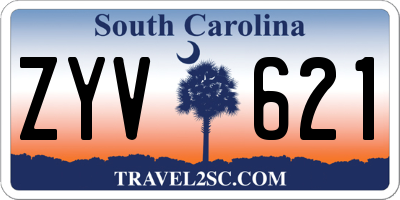 SC license plate ZYV621