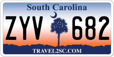 SC license plate ZYV682