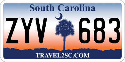 SC license plate ZYV683
