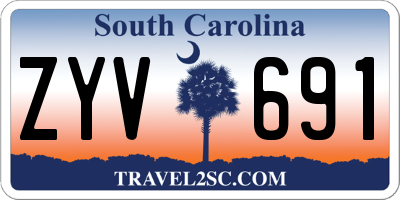 SC license plate ZYV691