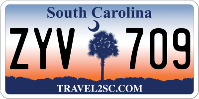 SC license plate ZYV709