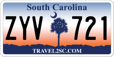 SC license plate ZYV721