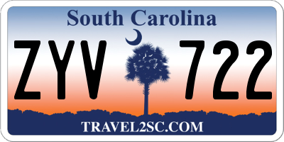 SC license plate ZYV722
