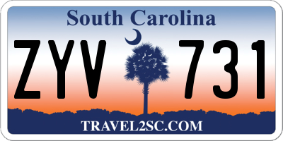 SC license plate ZYV731