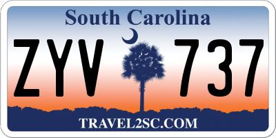SC license plate ZYV737
