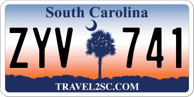SC license plate ZYV741