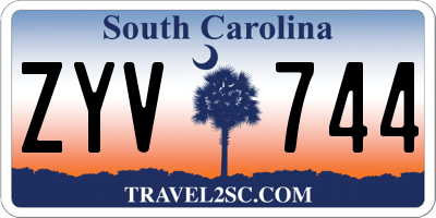 SC license plate ZYV744