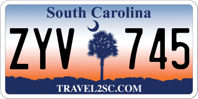 SC license plate ZYV745