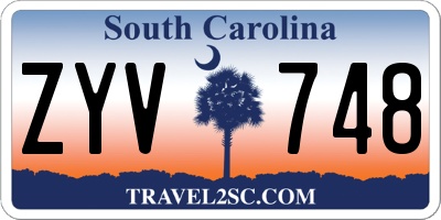 SC license plate ZYV748