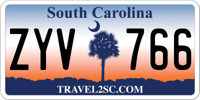 SC license plate ZYV766