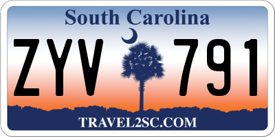 SC license plate ZYV791