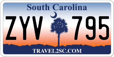 SC license plate ZYV795