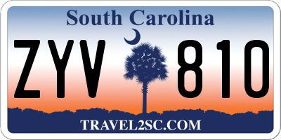 SC license plate ZYV810