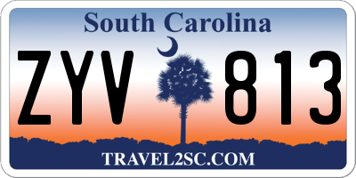 SC license plate ZYV813