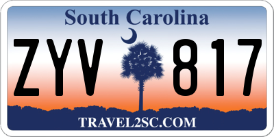 SC license plate ZYV817