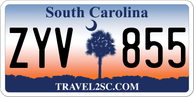 SC license plate ZYV855