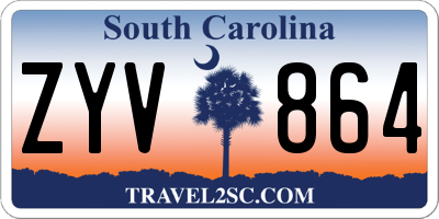 SC license plate ZYV864