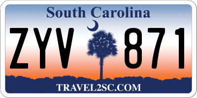SC license plate ZYV871