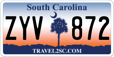 SC license plate ZYV872