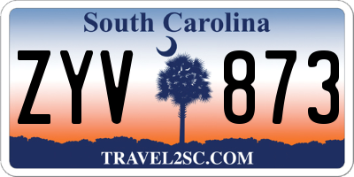 SC license plate ZYV873
