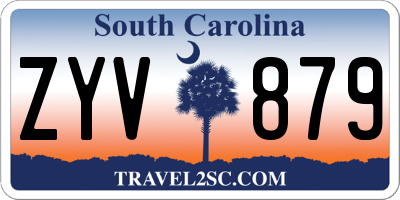 SC license plate ZYV879