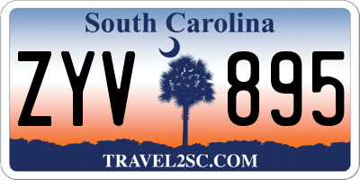 SC license plate ZYV895