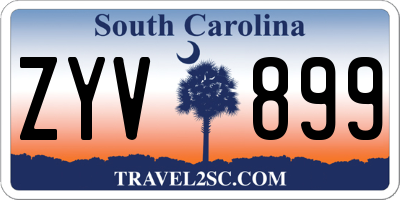 SC license plate ZYV899