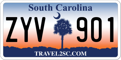 SC license plate ZYV901