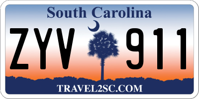 SC license plate ZYV911