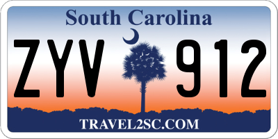 SC license plate ZYV912