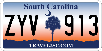 SC license plate ZYV913