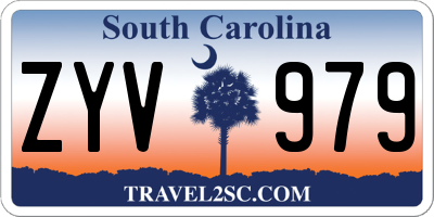 SC license plate ZYV979