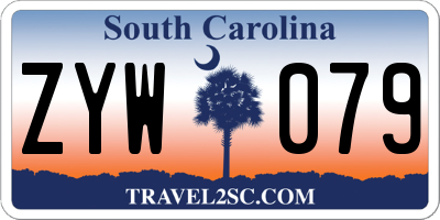 SC license plate ZYW079