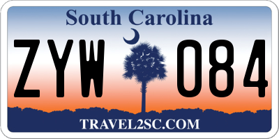 SC license plate ZYW084