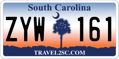 SC license plate ZYW161